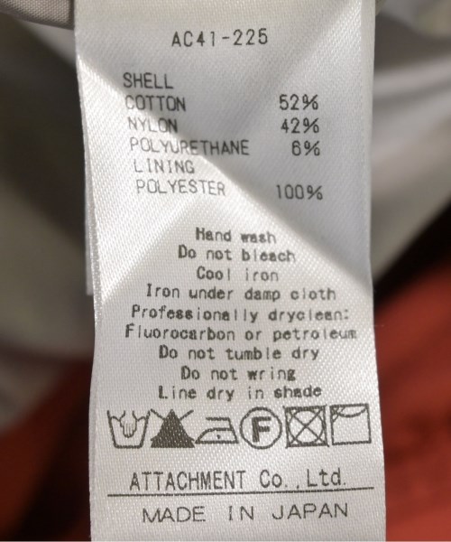 ATTACHMENT（アタッチメント）その他 オレンジ サイズ:2(M位) メンズ/2200631375012