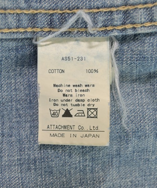 ATTACHMENT（アタッチメント）カジュアルシャツ 紺 サイズ:2(M位) メンズ/2200631375036