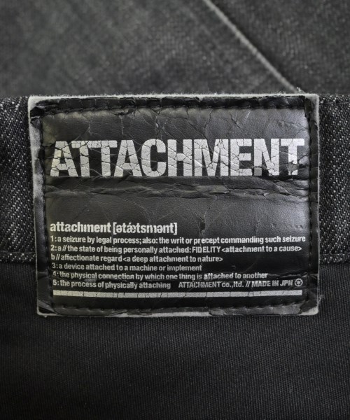 ATTACHMENT（アタッチメント）デニムパンツ 黒 サイズ:1(S位) メンズ/2200608278100