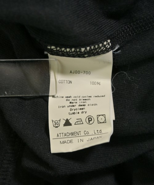 ATTACHMENT（アタッチメント）Tシャツ・カットソー 黒 サイズ:1(S位) メンズ/2200610126239