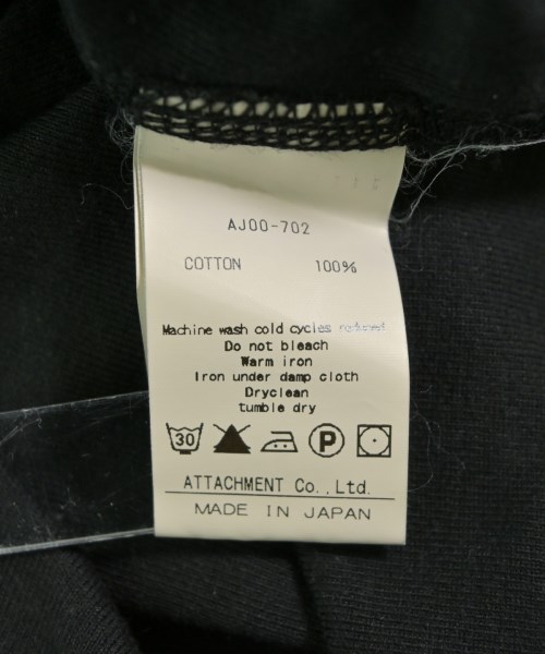 ATTACHMENT（アタッチメント）Tシャツ・カットソー 黒 サイズ:1(S位) メンズ/2200610126246