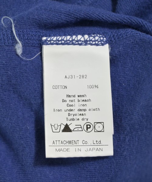 ATTACHMENT（アタッチメント）Tシャツ・カットソー 青 サイズ:2(M位) メンズ/2200610126277