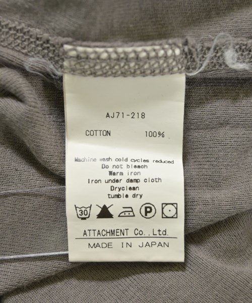 ATTACHMENT（アタッチメント）Tシャツ・カットソー グレー サイズ:1(S位) メンズ/2200610126284
