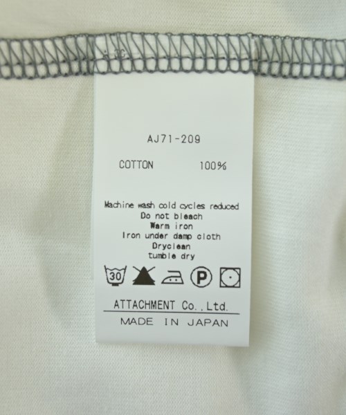 ATTACHMENT（アタッチメント）Tシャツ・カットソー 白 サイズ:1(S位) メンズ/2200564319039