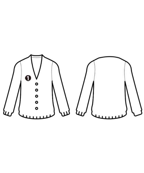 ATTACHMENT（アタッチメント）カーディガン グレー サイズ:1(S位) メンズ/2200648677055