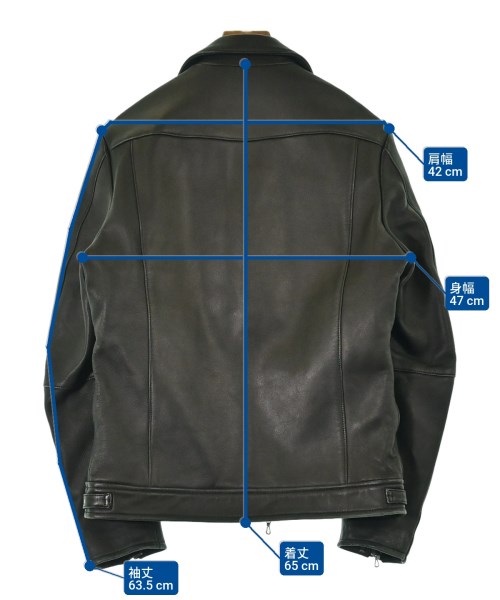 ATTACHMENT（アタッチメント）ライダース 黒 サイズ:1(S位) メンズ/2200639528014