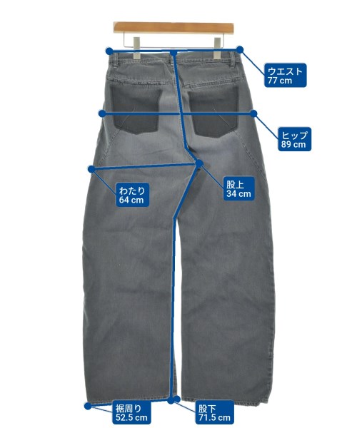 ATTACHMENT（アタッチメント）デニムパンツ グレー サイズ:3(L位) メンズ/2200650480414