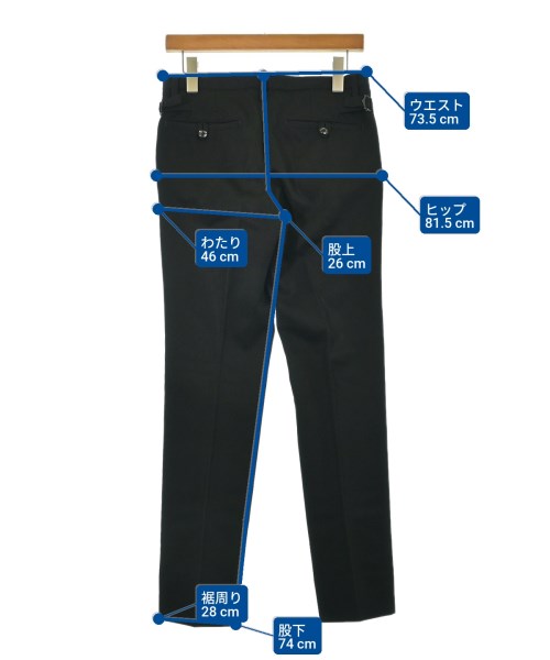 ATTACHMENT（アタッチメント）スラックス 黒 サイズ:1(S位) メンズ/2200645366020