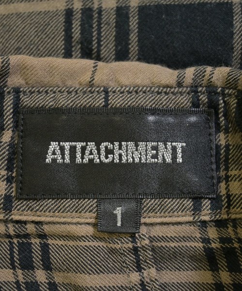 ATTACHMENT（アタッチメント）カジュアルシャツ 茶 サイズ:1(S位) メンズ/2200687046157