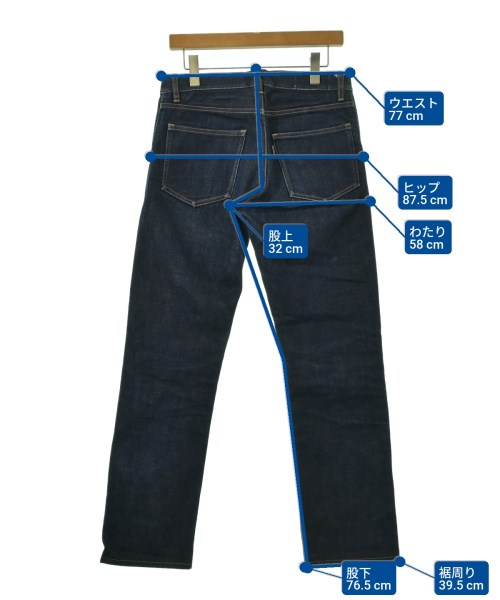 ATTACHMENT（アタッチメント）デニムパンツ 紺 サイズ:1(S位) メンズ/2200687046256