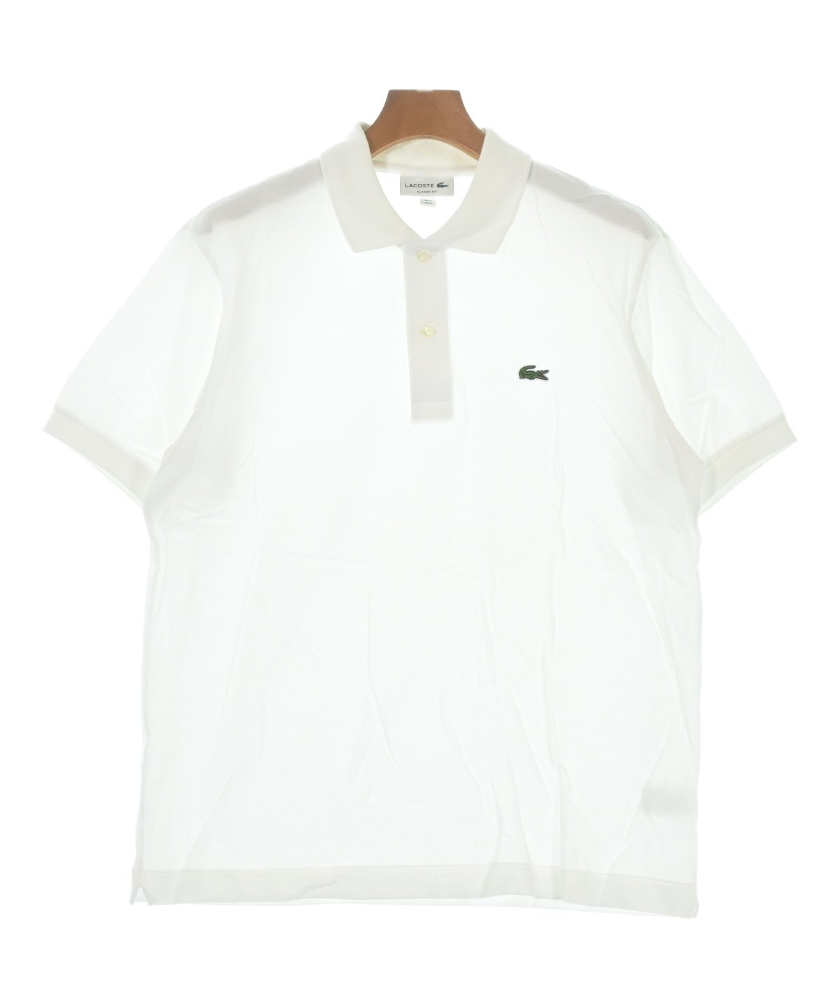 LACOSTE（ラコステ）ポロシャツ 白 サイズ:4(L位) メンズ