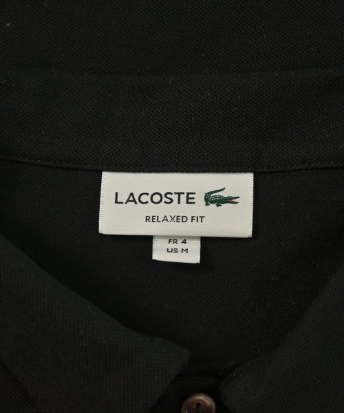 LACOSTE（ラコステ）ポロシャツ 黒 サイズ:4(L位) メンズ/2200622370101