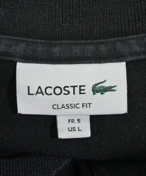 LACOSTE（ラコステ）ポロシャツ 黒 サイズ:5(XL位) メンズ/2200622370118