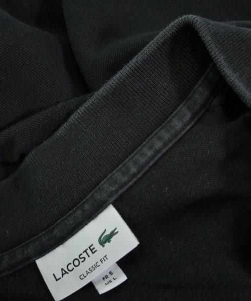 LACOSTE（ラコステ）ポロシャツ 黒 サイズ:5(XL位) メンズ/2200622370118
