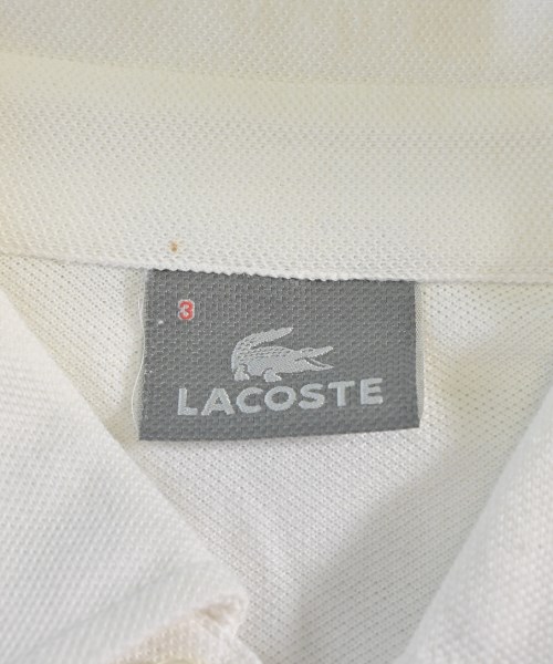 LACOSTE（ラコステ）ポロシャツ 白 サイズ:3(M位) メンズ/2200537999039