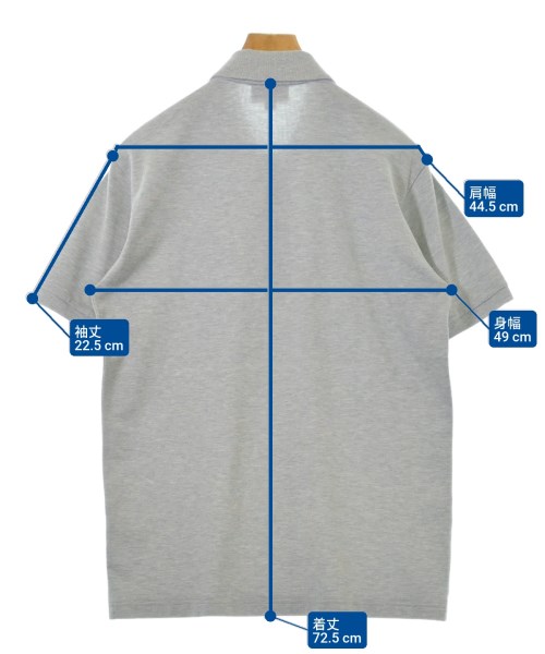 LACOSTE（ラコステ）ポロシャツ グレー サイズ:M メンズ/2200537954069