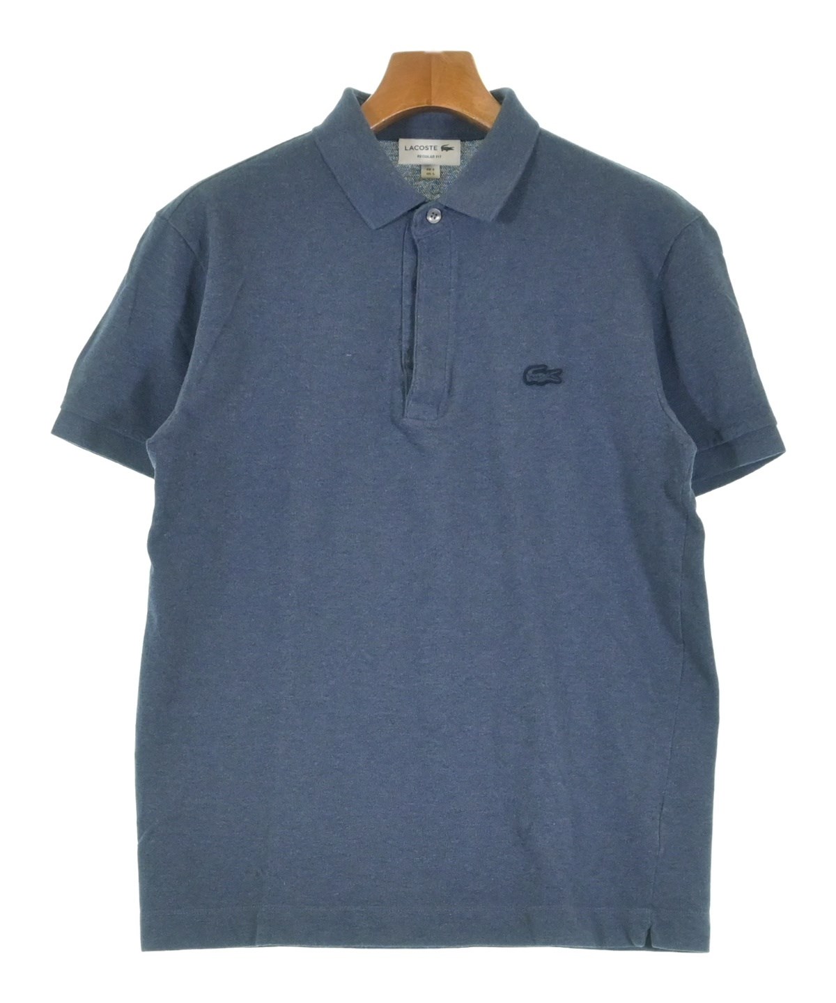 LACOSTE ポロシャツ ブルー サイズ3 LACOSTE（ラコステ）ポロシャツ 青 サイズ:3(M位) メンズ