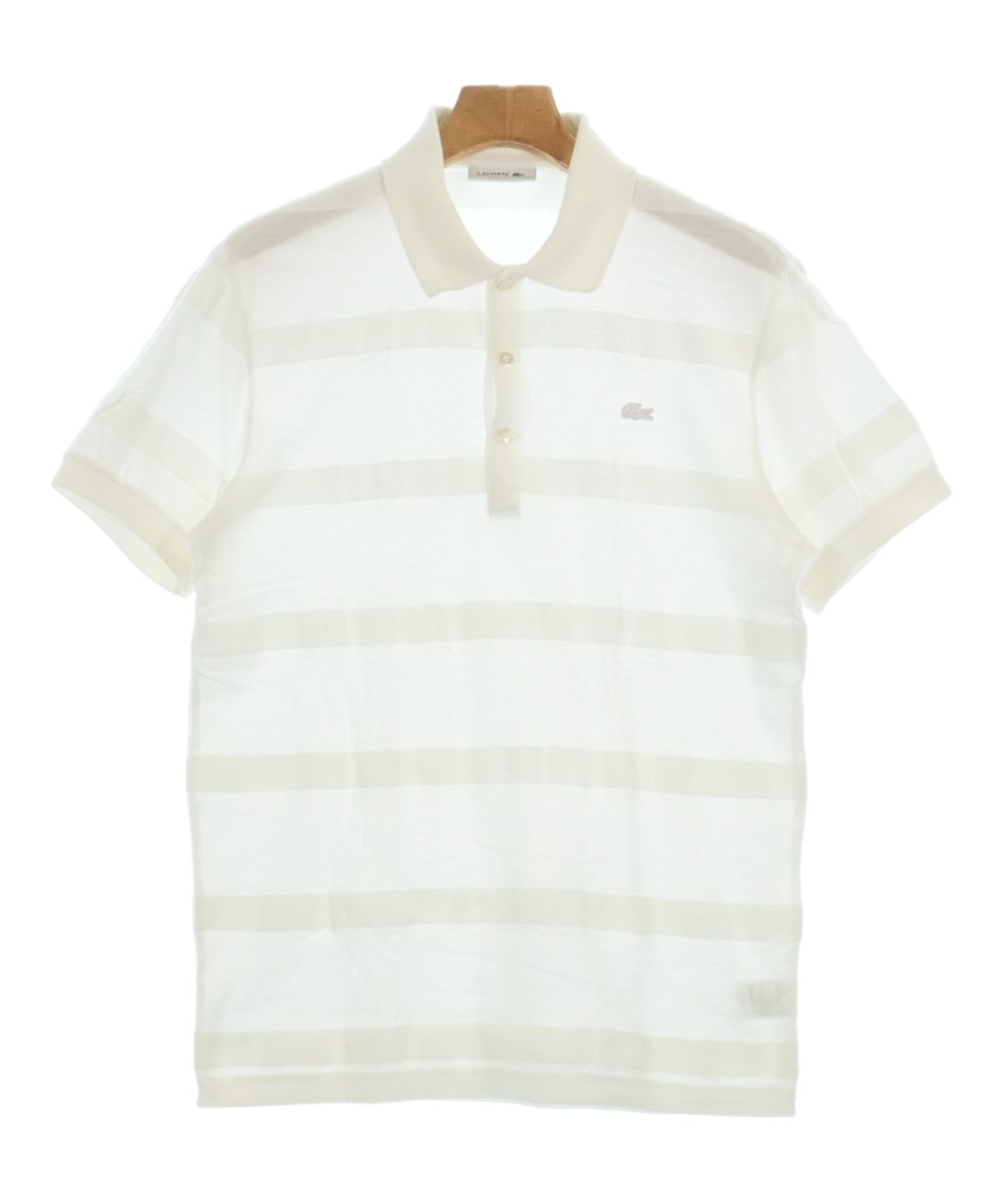 LACOSTE（ラコステ）ポロシャツ 白 サイズ:4(L位) メンズ