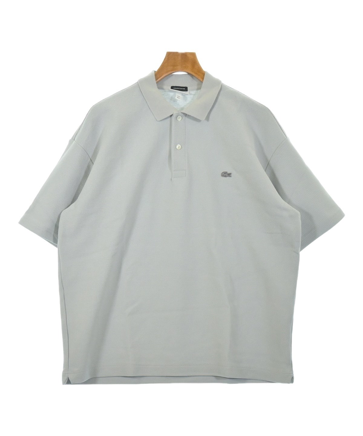 LACOSTE（ラコステ）ポロシャツ グレー サイズ:5(XL位) メンズ