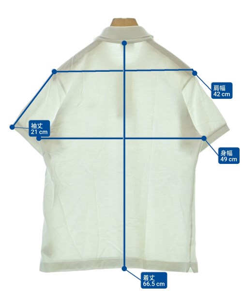 LACOSTE（ラコステ）ポロシャツ 白 サイズ:3(M位) メンズ/2200622671109
