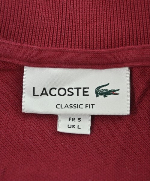 LACOSTE（ラコステ）ポロシャツ 赤 サイズ:L メンズ/2200616841020