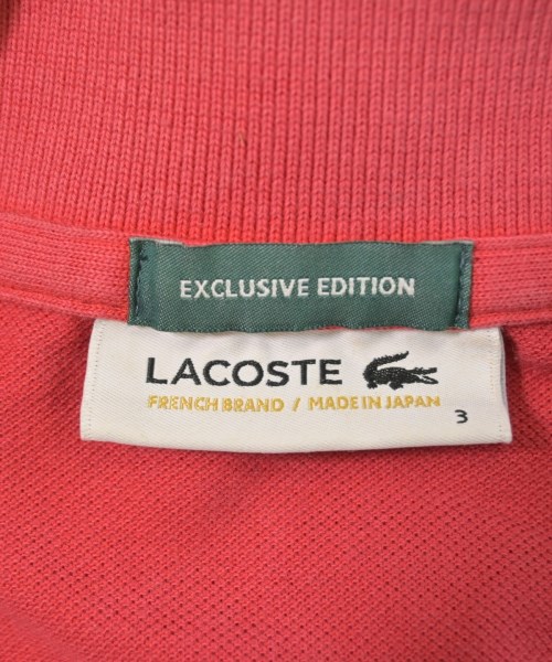 LACOSTE（ラコステ）ポロシャツ 赤 サイズ:3(M位) メンズ/2200613160193