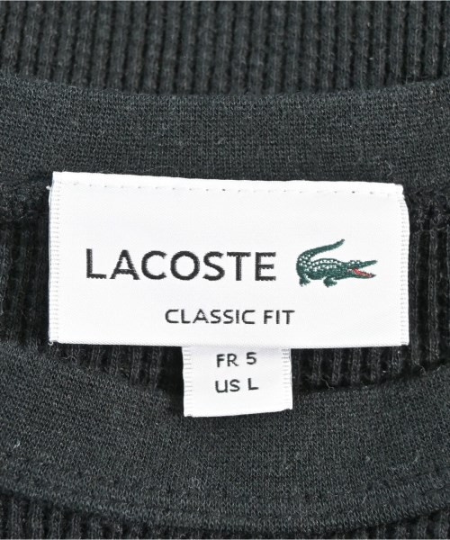 LACOSTE（ラコステ）Tシャツ・カットソー 黒 サイズ:5(XL位) メンズ/2200624455011
