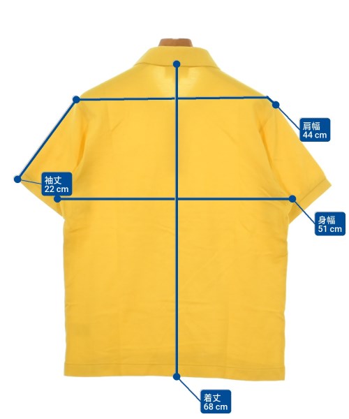 LACOSTE（ラコステ）ポロシャツ 黄 サイズ:4(L位) メンズ/2200623220047