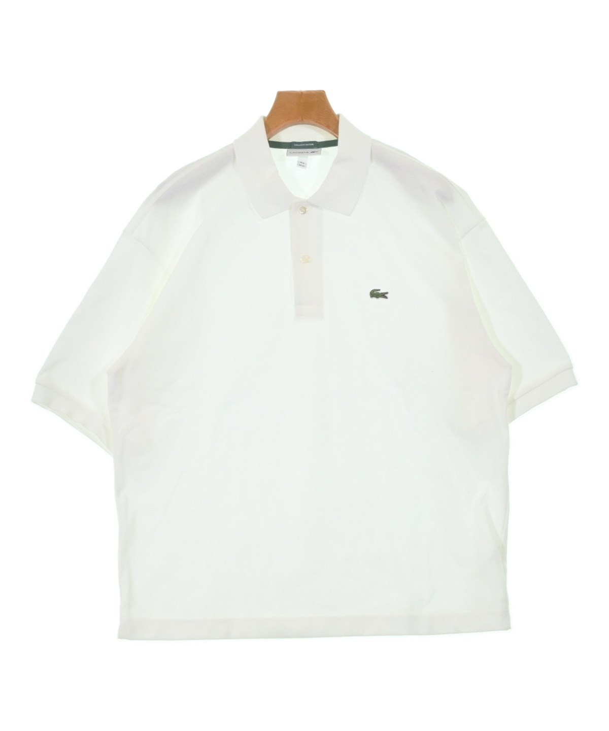 LACOSTE（ラコステ）ポロシャツ 白 サイズ:6(XXL位) メンズ