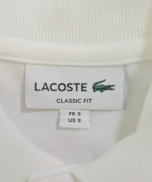 LACOSTE（ラコステ）ポロシャツ 白 サイズ:S メンズ/2200628963048