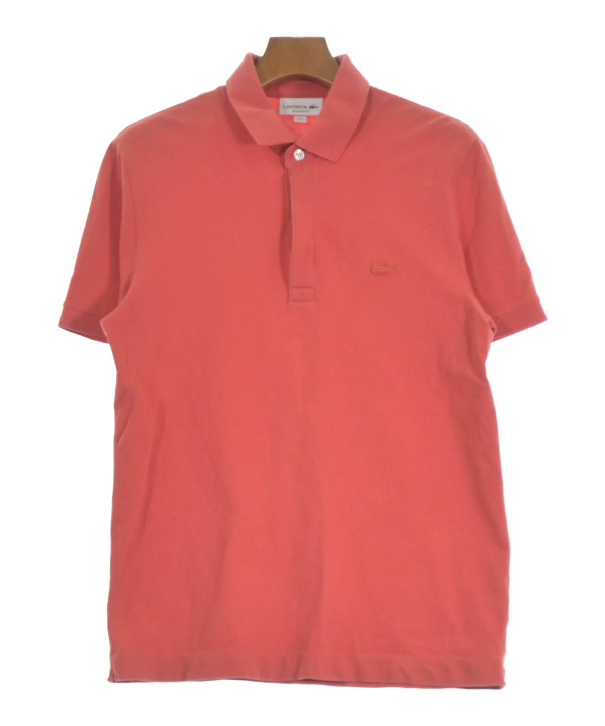 LACOSTE（ラコステ）ポロシャツ 赤 サイズ:4(L位) メンズ 