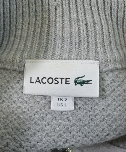 LACOSTE（ラコステ）カーディガン グレー サイズ:5(XL位) メンズ/2200627697067