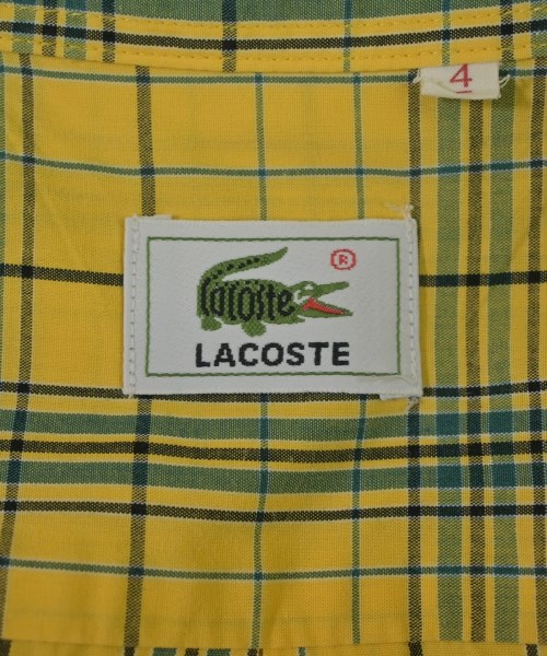 LACOSTE（ラコステ）カジュアルシャツ 黄 サイズ:4(L位) メンズ/2200627697340