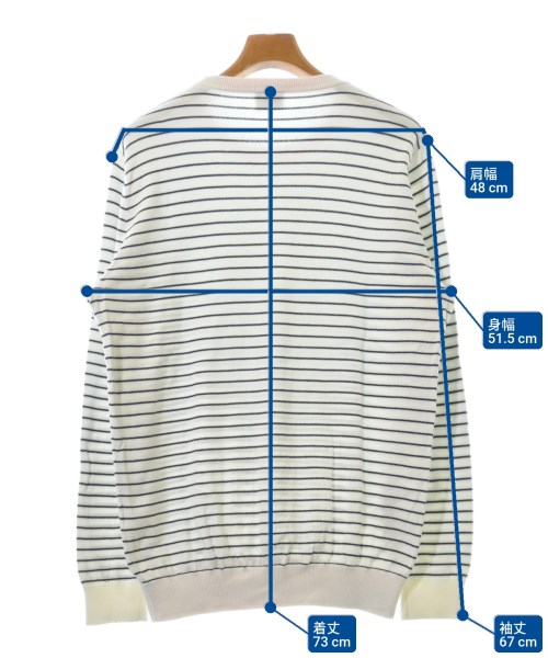 LACOSTE（ラコステ）ニット・セーター 白 サイズ:5(XL位) メンズ/2200627697623