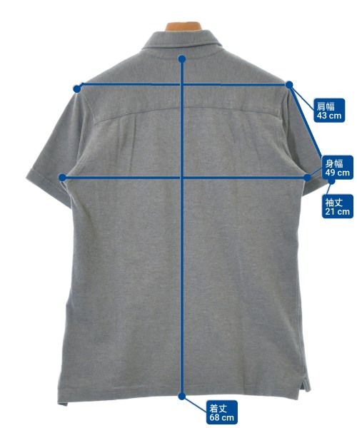 LACOSTE（ラコステ）ポロシャツ グレー サイズ:4(L位) メンズ/2200632564095