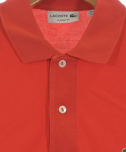 LACOSTE（ラコステ）ポロシャツ 赤 サイズ:S メンズ/2200607320077