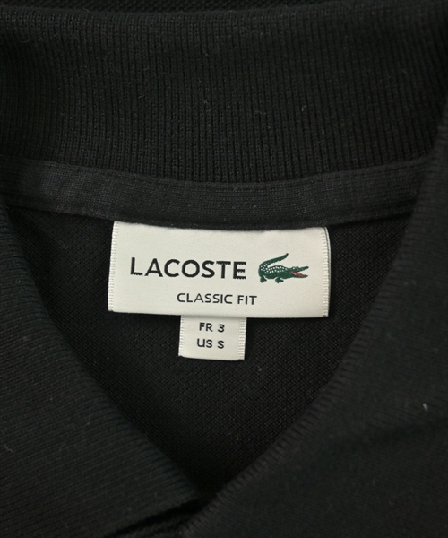 LACOSTE（ラコステ）ポロシャツ 黒 サイズ:3(M位) メンズ/2200610137440