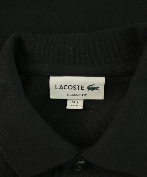 LACOSTE（ラコステ）ポロシャツ 黒 サイズ:3(M位) メンズ/2200610137495