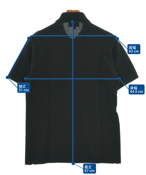 LACOSTE（ラコステ）ポロシャツ 黒 サイズ:3(M位) メンズ/2200610137495