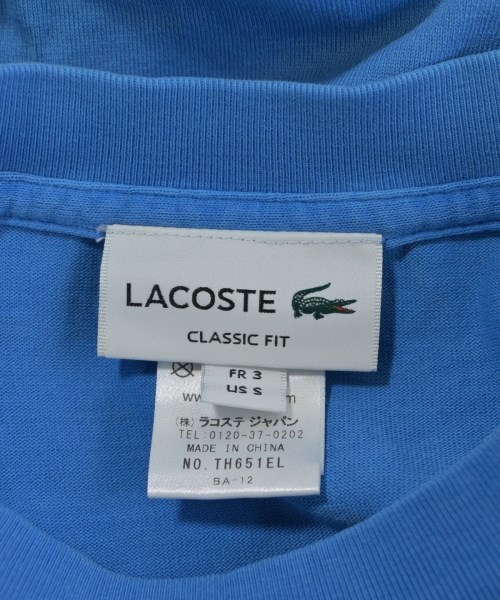 LACOSTE（ラコステ）Tシャツ・カットソー 青 サイズ:3(M位) メンズ/2200614360141
