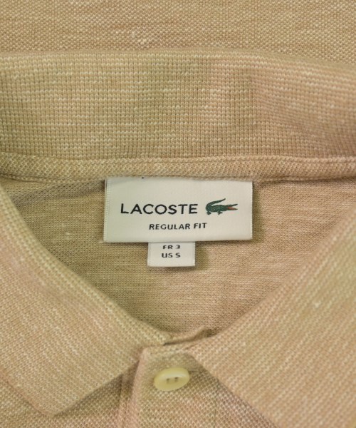 LACOSTE（ラコステ）ポロシャツ ベージュ サイズ:3(M位) メンズ/2200614778151