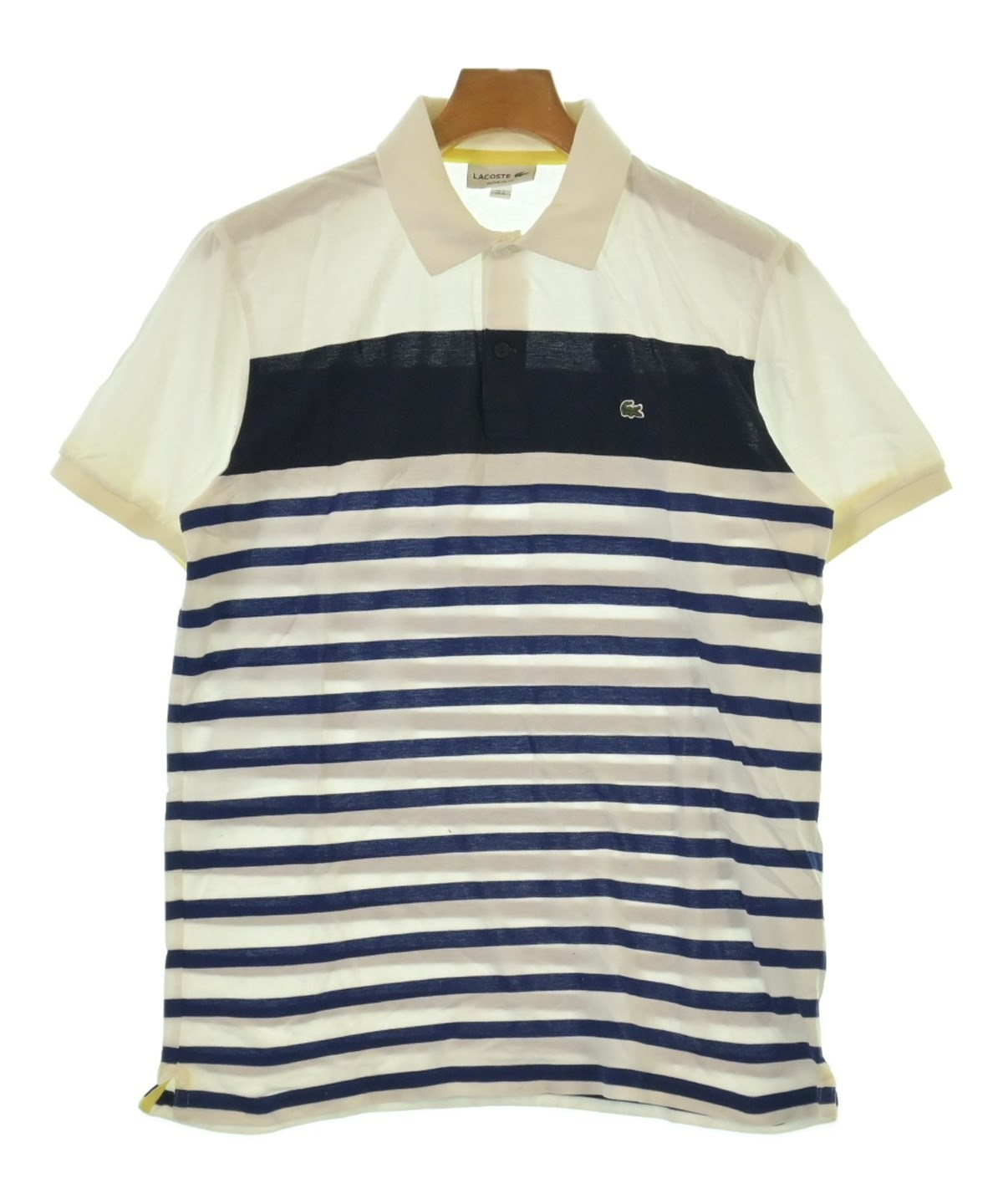 LACOSTE（ラコステ）ポロシャツ 白 サイズ:4(L位) メンズ 