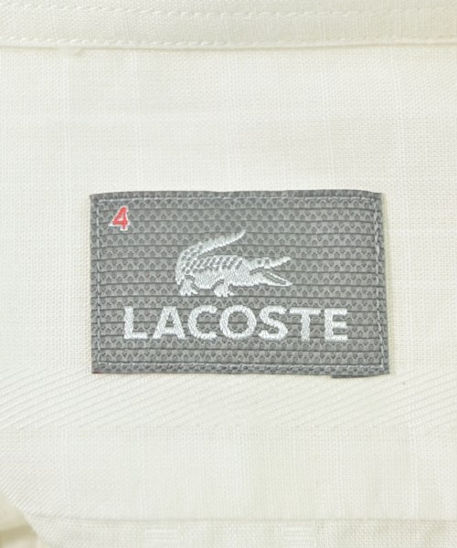 LACOSTE（ラコステ）カジュアルシャツ 白 サイズ:4(L位) メンズ/2200610638084