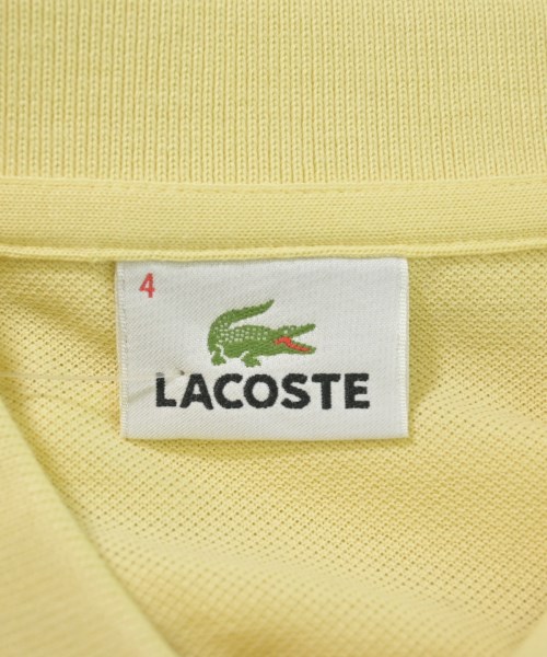 LACOSTE（ラコステ）ポロシャツ 黄 サイズ:4(L位) メンズ/2200610638145