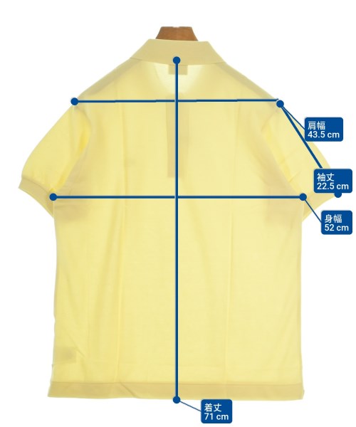 LACOSTE（ラコステ）ポロシャツ 黄 サイズ:4(L位) メンズ/2200610638145