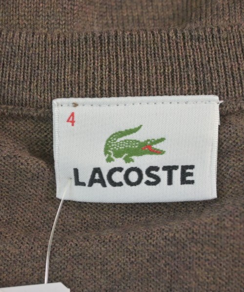 LACOSTE（ラコステ）ニット・セーター 茶 サイズ:4(L位) メンズ/2200610638152
