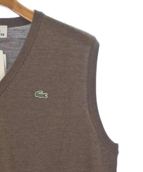 LACOSTE（ラコステ）ニット・セーター 茶 サイズ:4(L位) メンズ/2200610638152