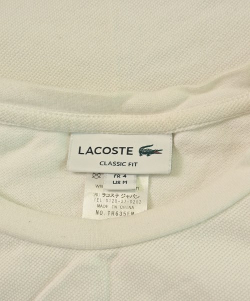 LACOSTE（ラコステ）Tシャツ・カットソー 白 サイズ:4(L位) メンズ/2200613340106