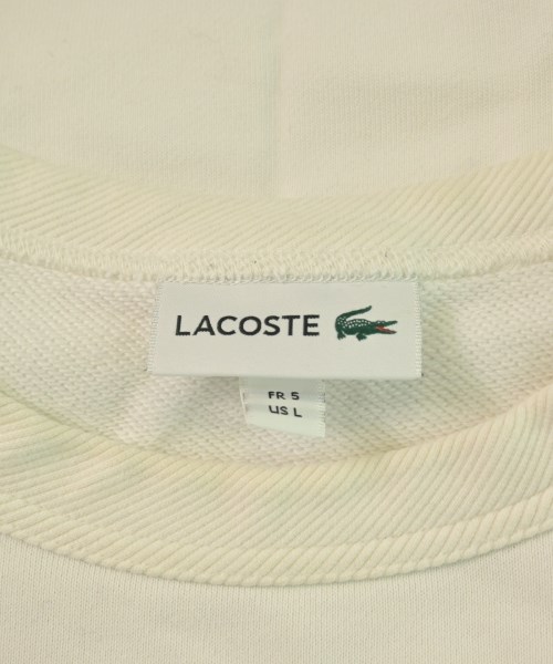 LACOSTE（ラコステ）スウェット 白 サイズ:5(XL位) メンズ/2200616449066