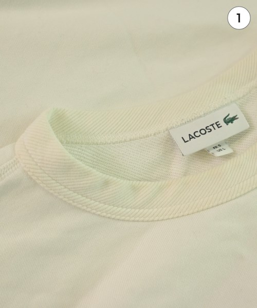LACOSTE（ラコステ）スウェット 白 サイズ:5(XL位) メンズ/2200616449066